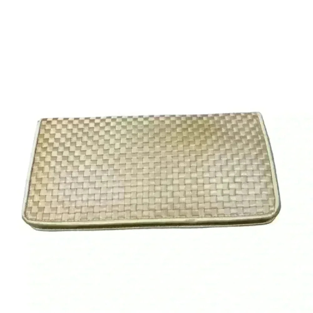 Saks Fifth Avenue Gold Woven Clutch